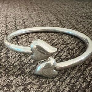Silver bangle bracelet